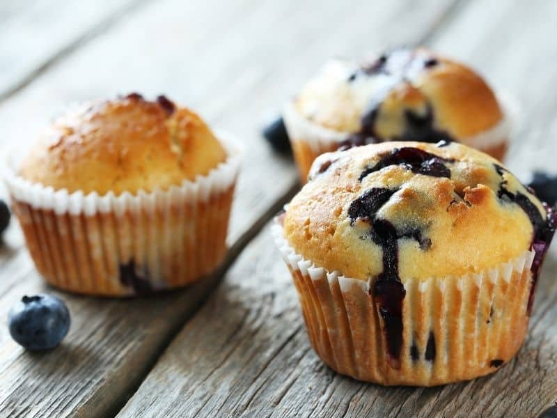 มัฟฟินคีโต รสบลูเบอร์รี่ สูตรและวิธีทำง่ายๆ (Keto Blueberry Muffin)