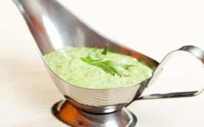 น้ำสลัดคีโต สูตรอะโวคา วาซาบิ แตงกวา อร่อย แก้เบื่ออาหาร (Avocado Wasabi Keto Salad Dressing)