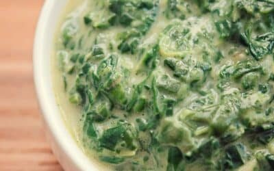 ผักโขมอบชีสคีโต สูตรและวิธีทำ จะใช้เตาอบหรือไม่ใช้ก็ได้  (Keto Cream Spinach)