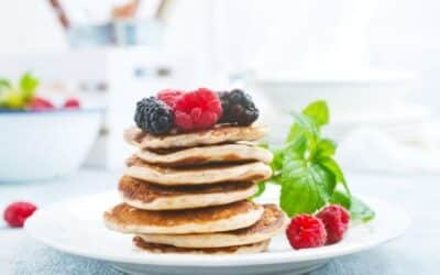 แพนเค้กคีโต แป้งมะพร้าว ใช้เวลาไม่เกิน10นาทีก็อร่อยได้ง่ายๆ (Keto Coconut Flour Pancake)